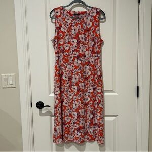 Tommy Hilfiger Red A-Line Midi Dress